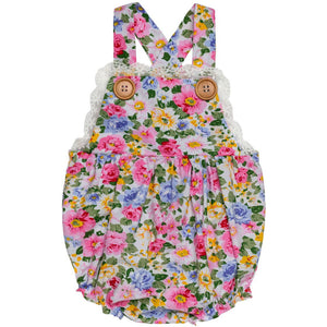 Floral cotton shortie (New-born-24 months)