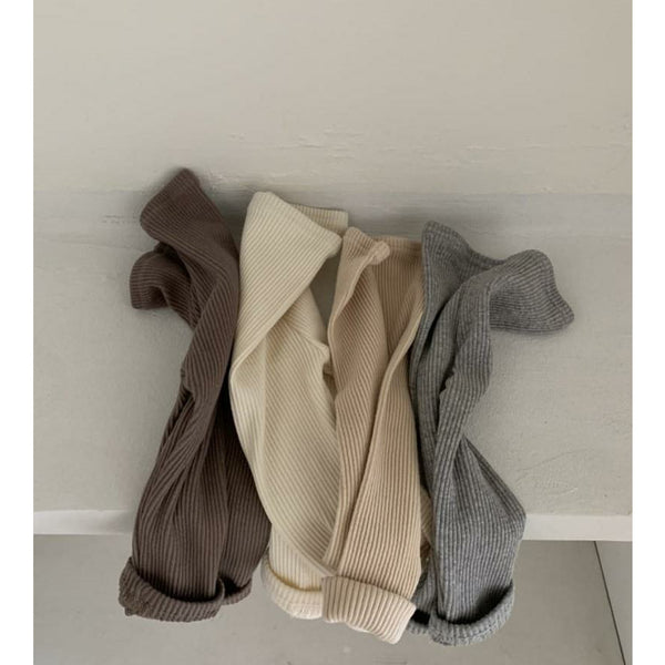 Grey ribbed leggings (1-2 years)