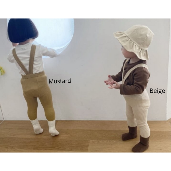 Ribbed suspender leggings (6-18 months)