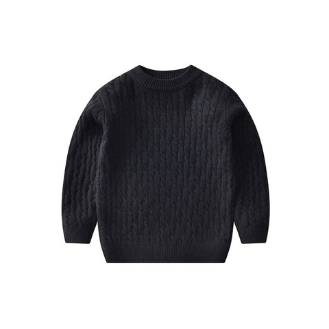 Black cable knit jumper (2years-4years)