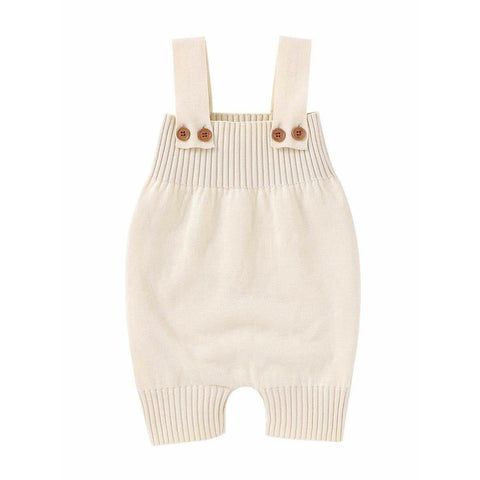 Cream knit overall (3months-18 months)