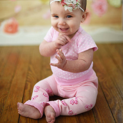 Pinkie knit leggings (6m-2years)