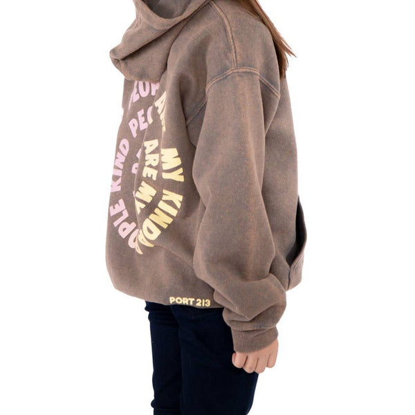 Unisex charcoal grey hoodie- (4-14 years)