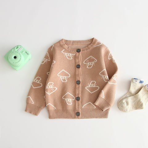 Mushroom buttoned jumper (9-12months)