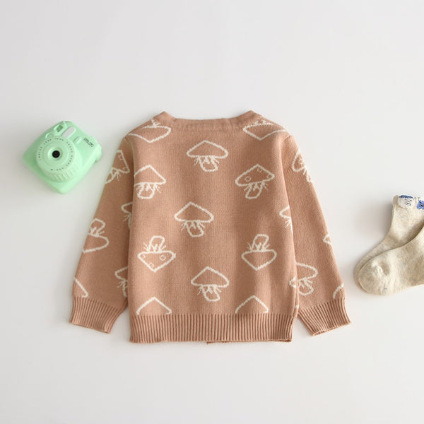 Mushroom buttoned jumper (9-12months)