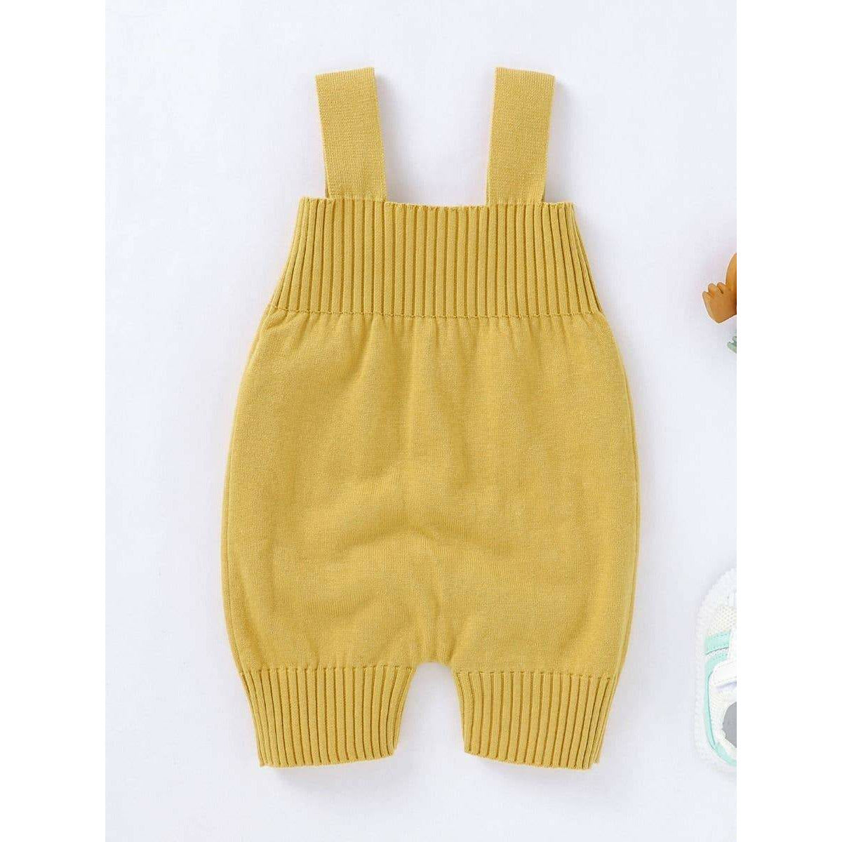Mustard knit overall (9-18 months)