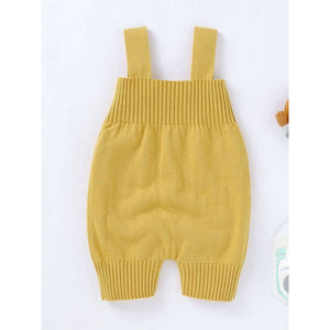 Mustard knit overall (9-18 months)