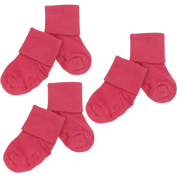 Pink grapefruit stay on socks (New born - 2 years)