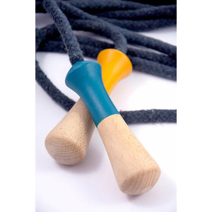Blue & Mustard long jump rope