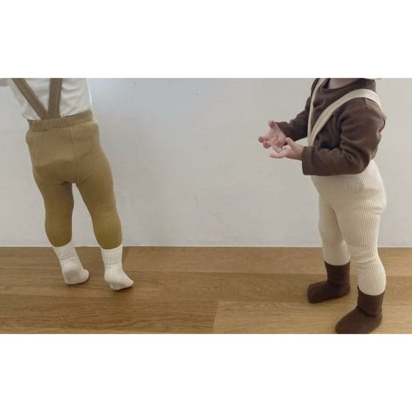 Ribbed suspender leggings (6-18 months)