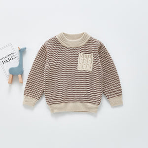 Unisex Knitted Jumper- Coffee brown (18-24months)