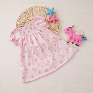 Cotton jersey A-line dress (1- 3years)