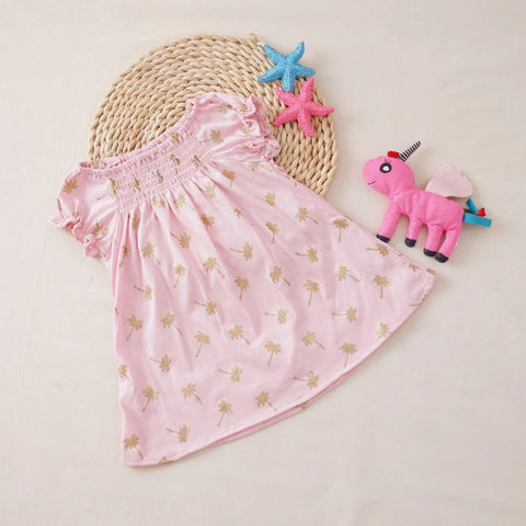 Cotton jersey A-line dress (1- 3years)