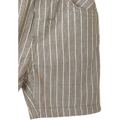 Stylish Teddy Bear T-Shirt and Stripe Shorts Set (6-18m)